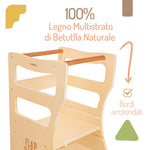 FLIP FLAP - Torre Montessoriana e Seggiolone Pappa 2 in 1